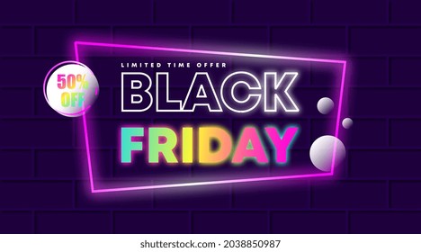 Vector de ilustración de fondo de banners web del viernes negro