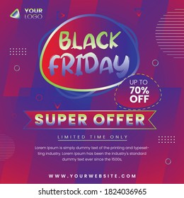 BLACK FRIDAY web banner poster advertise templet.november 27 special big deal day.