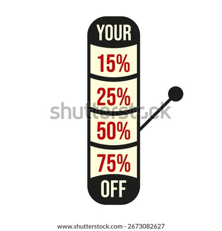 Black Friday wheel of fortune. Vector illustration of raffle Sale wheel isolated transparent background. Perfect business Discount lottery object. EPS 10