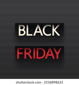black friday white and red on dark