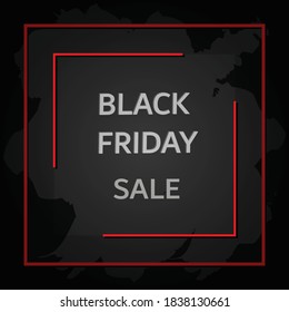 black friday words in red and black with different style