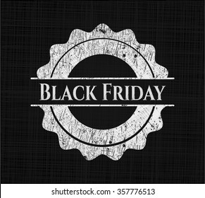 Black Friday written on a chalkboard