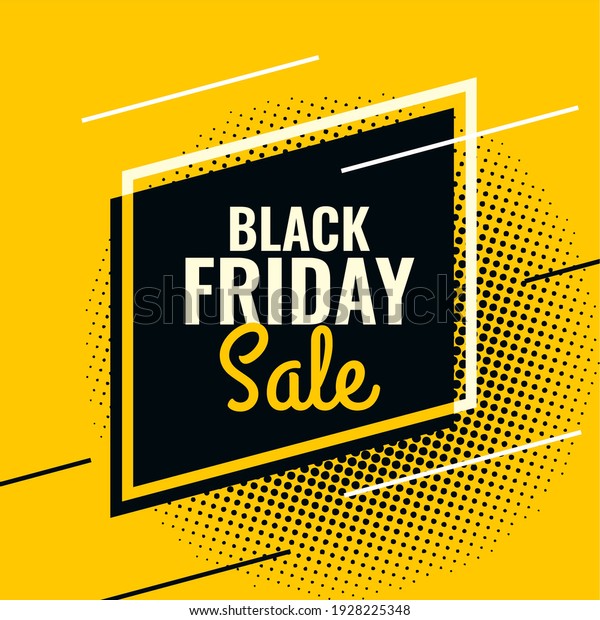 black friday yellow and black abstract sale
banner template