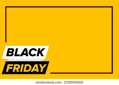 Vector de fondo amarillo de viernes negro