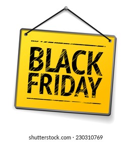 Black Friday - Yellow Door Sign