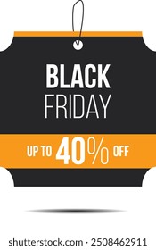 Venda de etiqueta amarela Black Friday