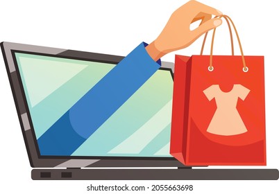 Black Friday,Online shopping icon vector illustration design