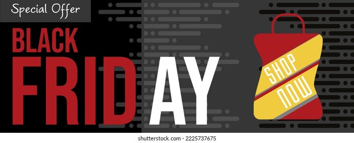 black friday,shop now, black vector background. with other supporting vector objects. Perfect to use for various types of marketing especially digital and on Black Friday celebrations, banners and etc