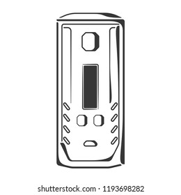 Black front view box mod icon
