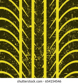 Black full screen tire track with ink splash