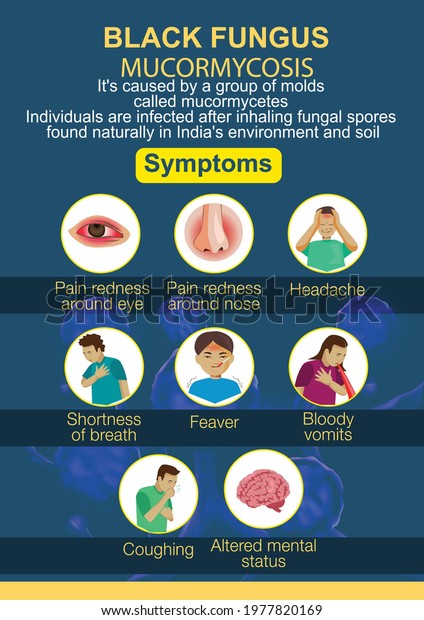 black fungus disease infographics. vector illustration
design 