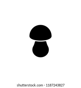 Black fungus. Isolated vector icon in flat style.
