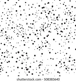 Gráficos de confeti redondo negro sin fisuras. Fondo gráfico especulado.