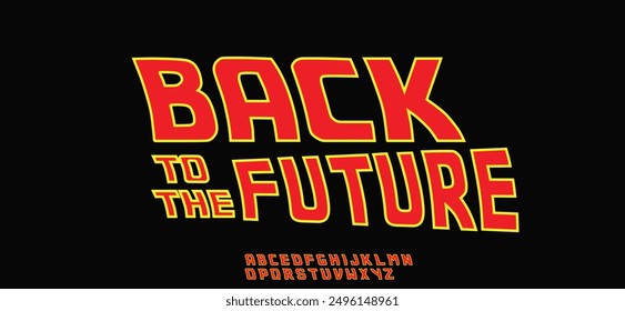 Black future font dynamic headline and logo. Type for sport, race, gym, car Vector typographic design