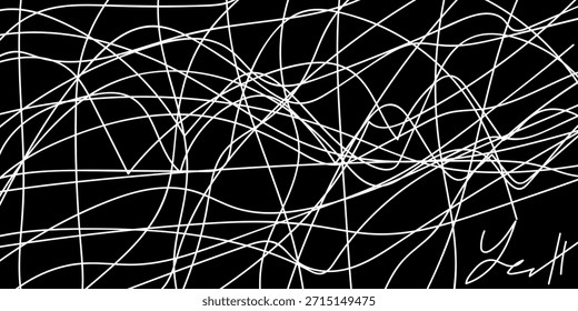Schwarzer futuristischer abstrakter Hintergrund mit Licht und Schatten, Vektorgrafik.