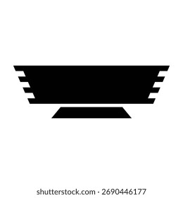 black futuristic element copy space
