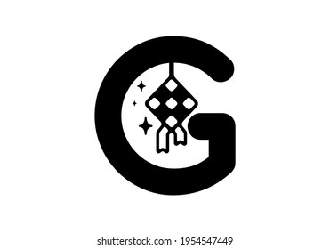 Black G Initialbrief in ramadan Thema Design