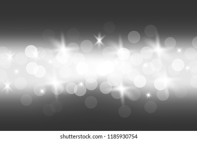 Black Galaxy Bokeh Background with shiny star