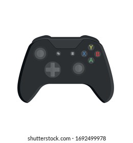 Black game controller (Joystick) vector art.