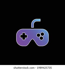 Black Gamepad blue gradient vector icon