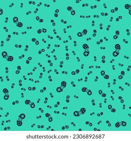 Black Gamepad icon isolated seamless pattern on green background. Game controller.  Vector