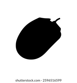 Black Gaming mouse silhouette vector illustration on white background