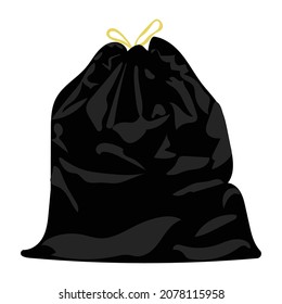 caricatura de bolsas negras vector objeto aislado