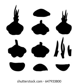 Black garlic icon