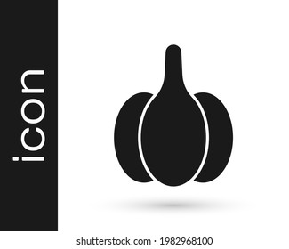 Black Garlic icon isolated on white background.  Vector