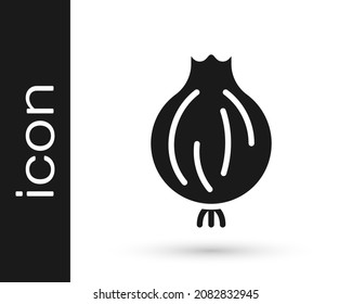 Black Garlic icon isolated on white background.  Vector