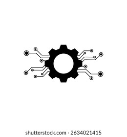 Black gear wheel sociology line icon. Outline gear wheel sociology vector icon for web design isolated on white background
Vector illustration.