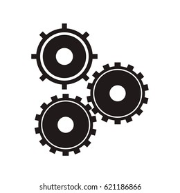 black gear wheel work