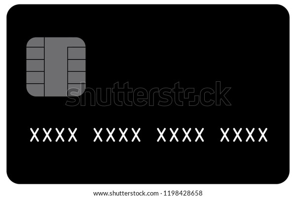 Black Generic Credit Card Icon Fake Stock Vector (Royalty Free Black Generic Credit Card Icon Fake Stock Vector (Royalty Free