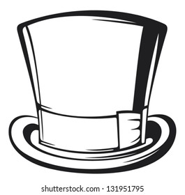 black gentleman top hat