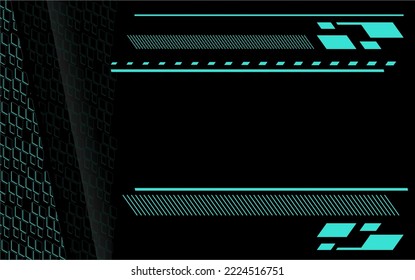 Black geometric abstract background. With the arrangement of lit colors as elements. Perfect for game backgrounds, websites, and other design assets