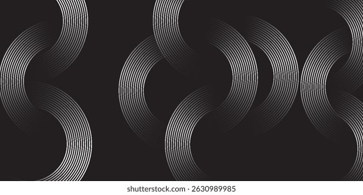 black geometric abstract background overlap layer on bright space with lines effect decoration. eps10