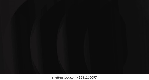 black geometric abstract background overlap layer on bright space with lines effect decoration. Modern graphic design element circles style concept for banner.