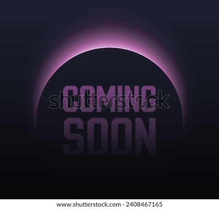 Black geometric abstraction. Dawn Coming soon. Dark background. Solar eclipse. Vector design