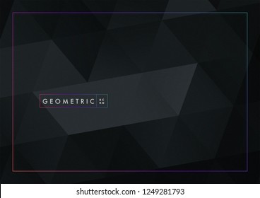 Black Geometric Background
