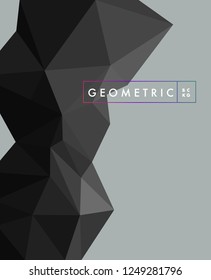 Black Geometric Background