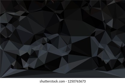 Black geometric background. Abstract vector pattern