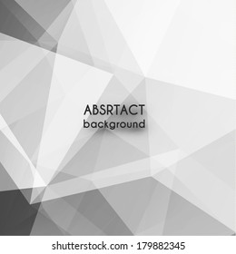 Black geometric background with copyspace - eps10 vector