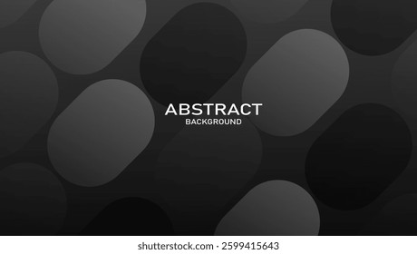 Black geometric background featuring a tablet-shaped continuous pattern, creating a sleek and futuristic abstract design. Perfect for branding, web design, posters, and digital artwork
