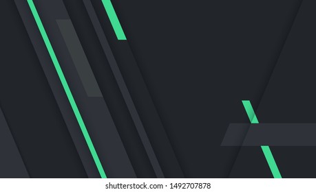 Black geometric background. Material design