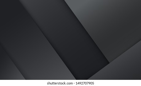 Black geometric background. Material design