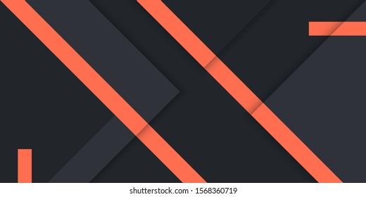 Black geometric background. Material design