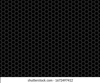 Nahtlose Vektorillustration mit schwarzem Wabenmosaikhintergrund.  Schwarze, sechseckige Keramikfliesen. Drucken für Umhüllung, Web-Hintergründe, Scrapbooking, etc. Andere Mosaikmuster in meiner Sammlung.