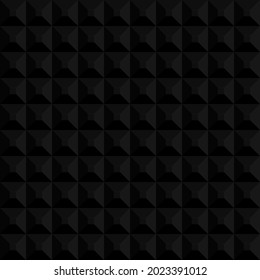 Black geometric background. Mosaic tiles. Vector illustration. 