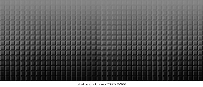 Black geometric background. Mosaic tiles. Vector illustration. 