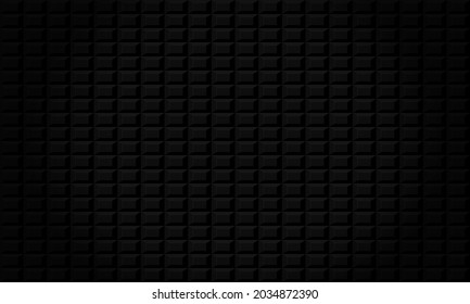 Black geometric background. Mosaic tiles. Vector illustration. 